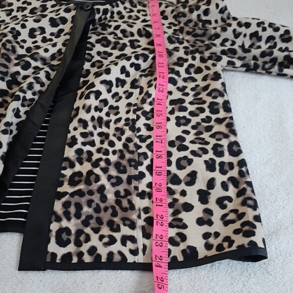 Chico's Women's Size 2 (Large/12) Long Sleeve Open Leopard Print Cardigan - Picture 10 of 10